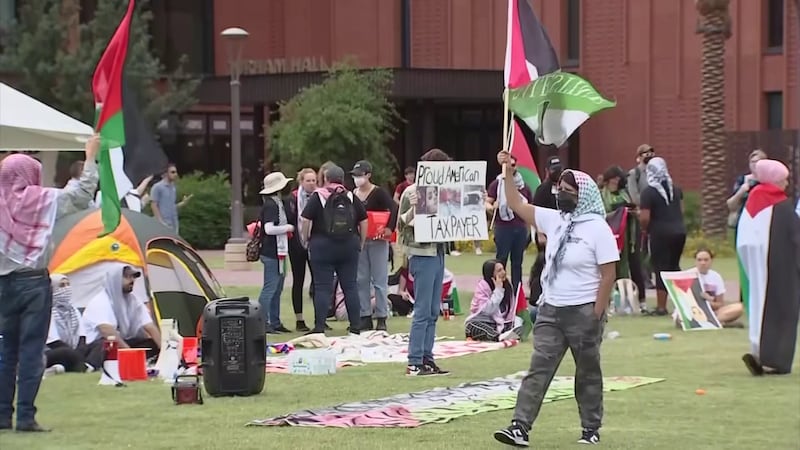 Pro-Palestinian protests at ASU sparked controversy last summer.