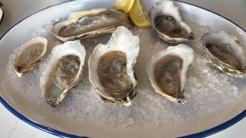 Humble Oysters and Bubbles gets their oysters from three to four companies and has between six...