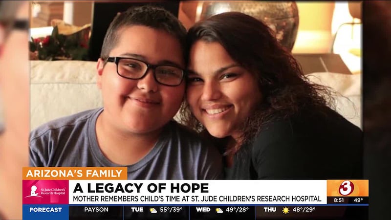 Amelia's son Juan was diagnosed with cancer at just 9 years old and was given six months to live.