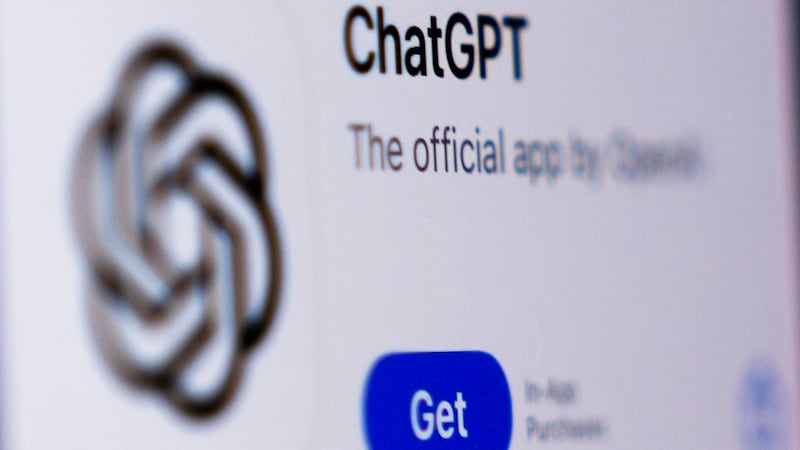 A ChapGPT logo is seen on a monitor in West Chester, Pa., Wednesday, Dec. 6, 2023. Europe's...