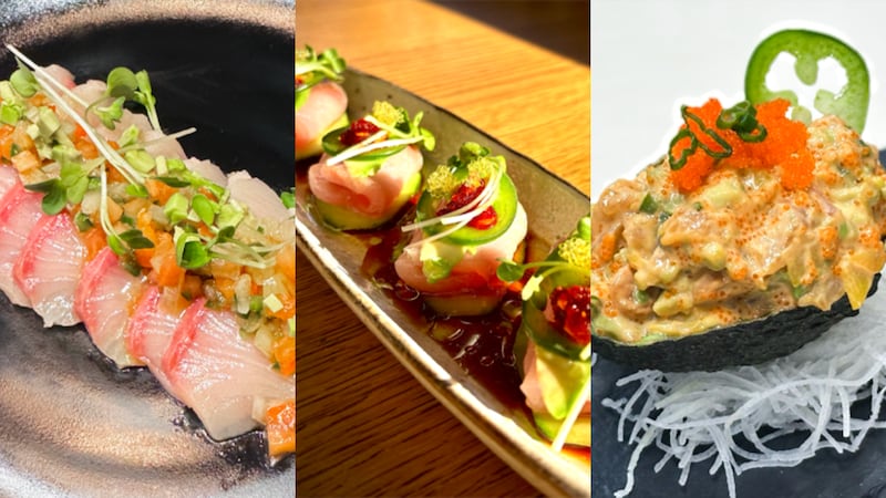 Yellowtail and Hamachi are being featured.